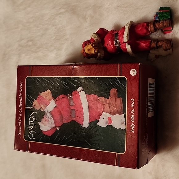 HEIRLOOM COLLECTION CARLTON CARDS JOLLY OLD SAINT NICK - Picture 1 of 12